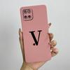 For Samsung Galaxy Note10 Lite Case SM-N770F 6.7'' Cute Initial Letters Cover Soft TPU Phone Case For Samsung Note 10 Lite Bags