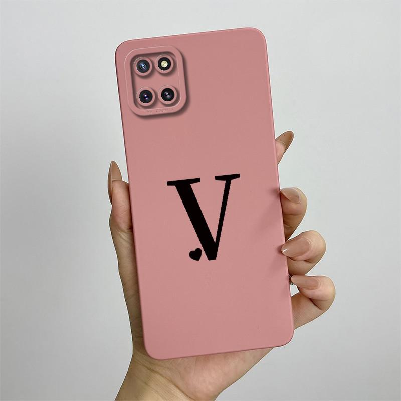 For Samsung Galaxy Note10 Lite Case SM-N770F 6.7'' Cute Initial Letters Cover Soft TPU Phone Case For Samsung Note 10 Lite Bags