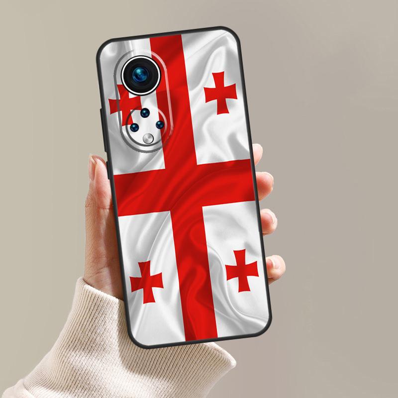 Georgia Flag Case For Honor Magic 5 Pro 10 50 70 90 Lite X7 X8 X9 X6a X7a X8a X9a Magic 4 Lite Coque