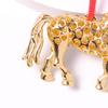 Pony Ornament Tierkreiszeichen Pferd Anhänger Strass Weihnachtsbaumschmuck Festliche Feiertagsdekorationen