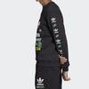 Adidas Originals Snowflake Pullover Crewneck Sweatshirt Men Tops Black FP7705