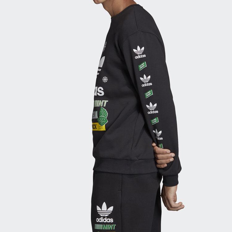 Adidas Originals Snowflake Pullover Crewneck Sweatshirt Men Tops Black FP7705