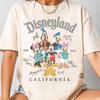 Comfort Color Vintage Disneyland California Shirt, Mickey and Friends Signature Tee, Disney Trip Family Shirt, Disney Family Vacation Shirt