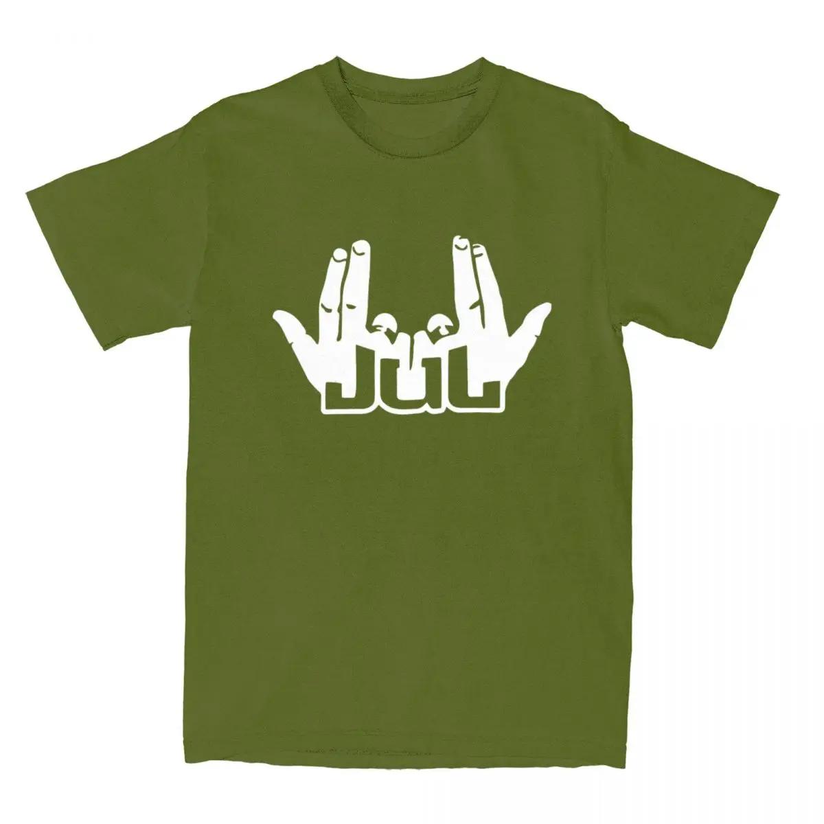 

France Rapper Jul Sign T Shirt Men Street Style Pure Cotton T Shirts Summer O-Neck Harajuku Tees Custom Logo Oversized Clothing 4XL