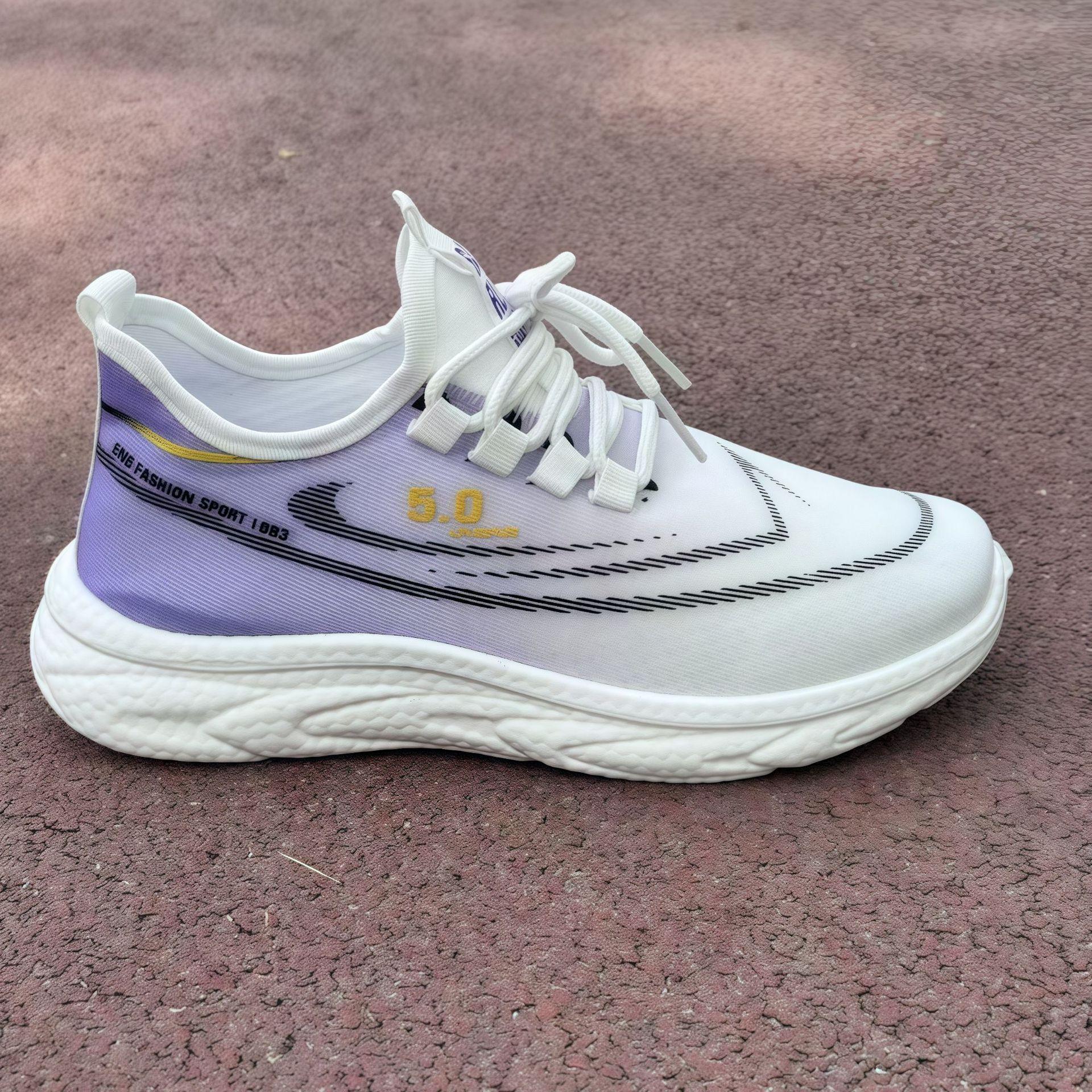 

Men s and women s same sports shoes, ice mesh breathable casual shoes, polyurethane lightweight soft sole, simple lace-up parents shoes 40 women s