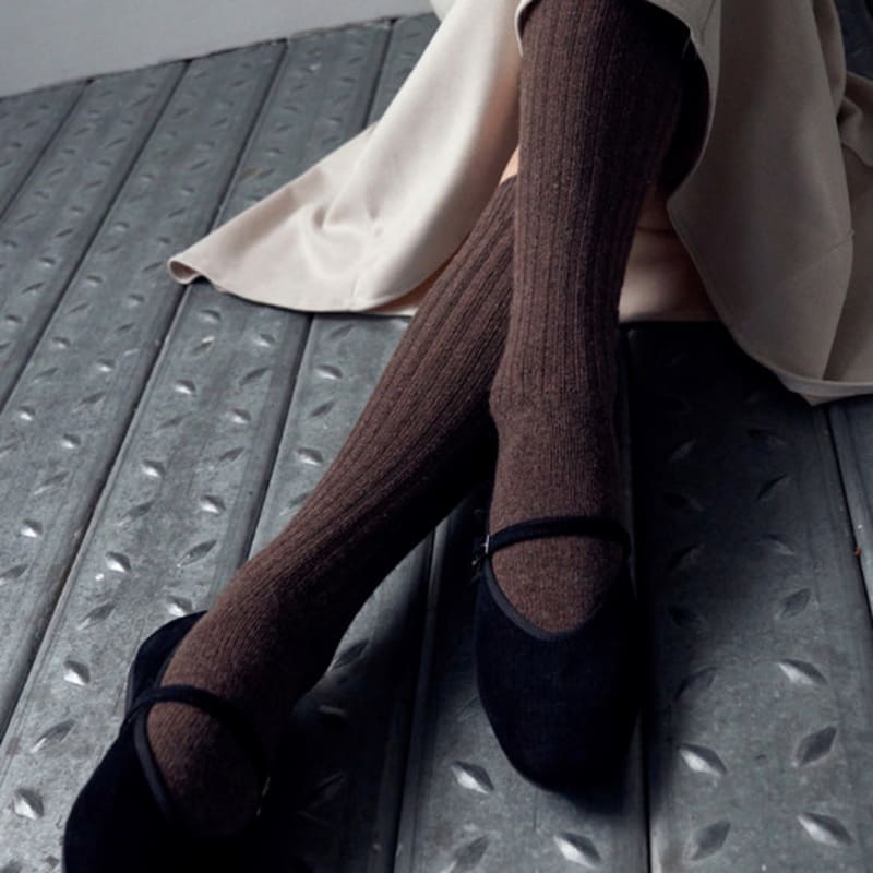 LOEIL Wool Goalie Knee Socks - Brown