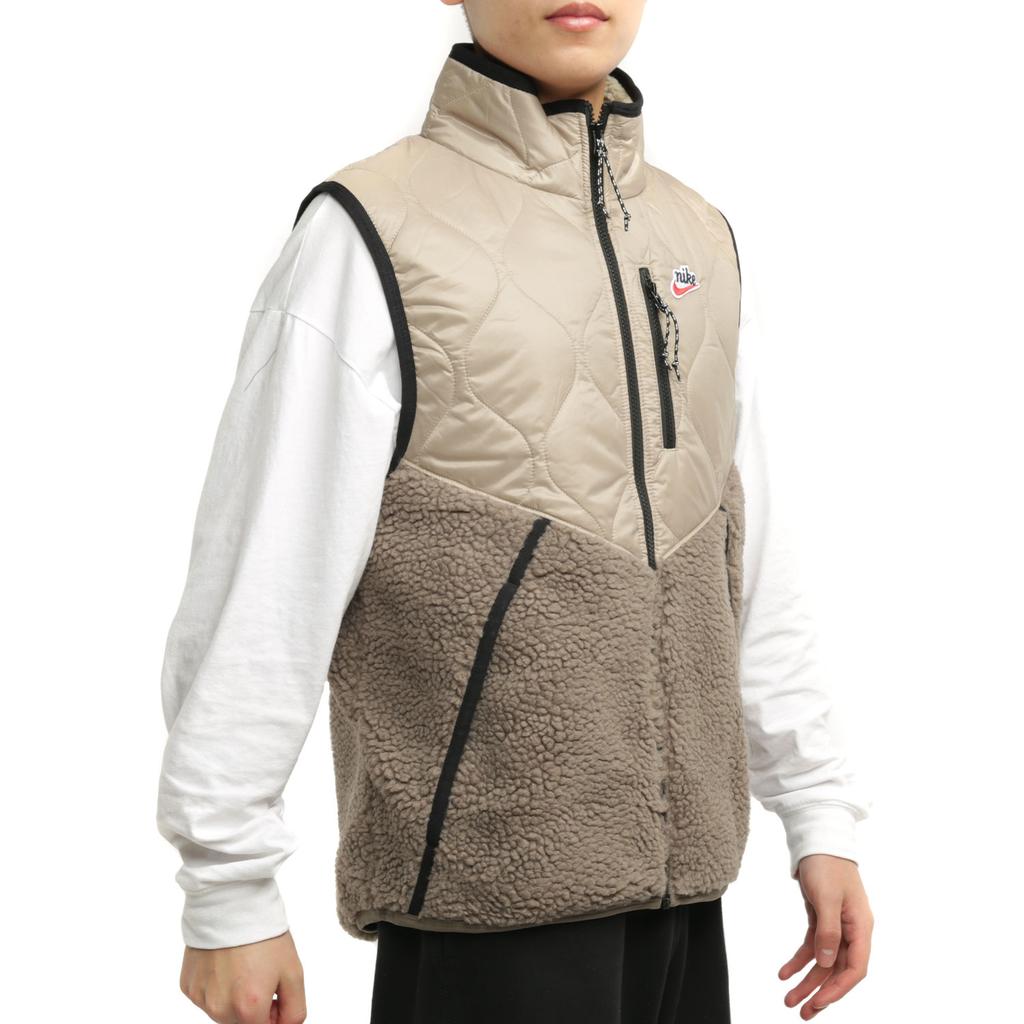 Nike Sportswear Heritage Fleece Collar Warm Vest Men Vests Mystic-Stone CU4451-342