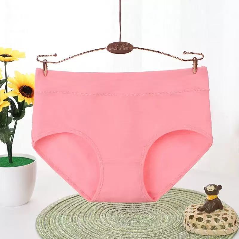 Plus Size Female Spring and Autumn Pure Cotton Belly Lifting Hip Shaping Breathable Waist Triangle Briefs