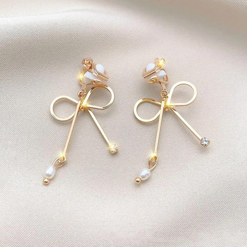 Женские серьги-клипсы квадратной формы в стиле ретро для通勤 золотой