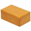 Wooden Decoration Musical Jewelry Storage Case with Mirror Desktop Music Box GiftOriginal Wood Color Track: for Love