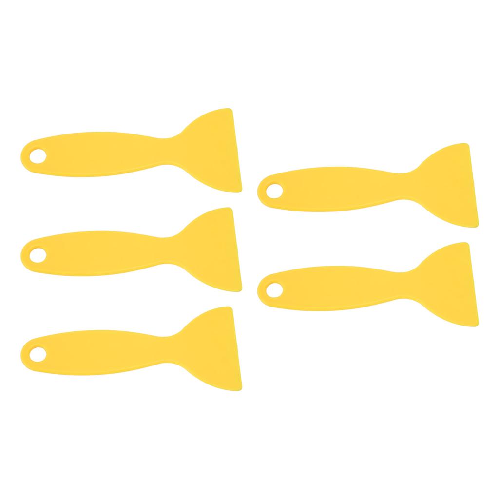 5pcs 3D Printer Spatula Flexible Plastic 3D Printing Resin Removal Scraper for WANHAO D8 for ANYCUBIC for Nova Yellow