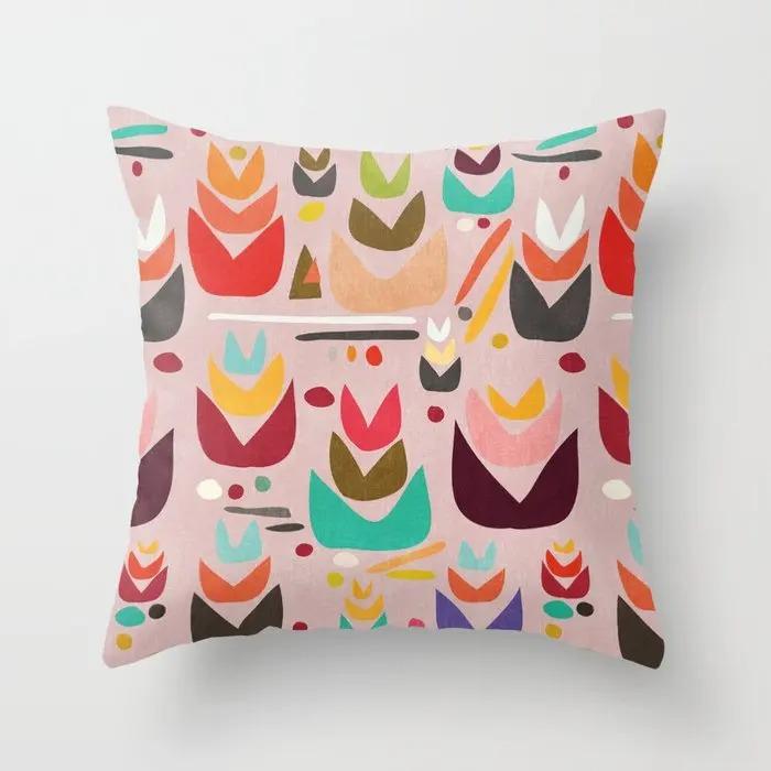 

Наволочка с рисунком лунного кактуса для офиса, гостиной, дома, наволочка для автомобиля, украшения 40x40cm