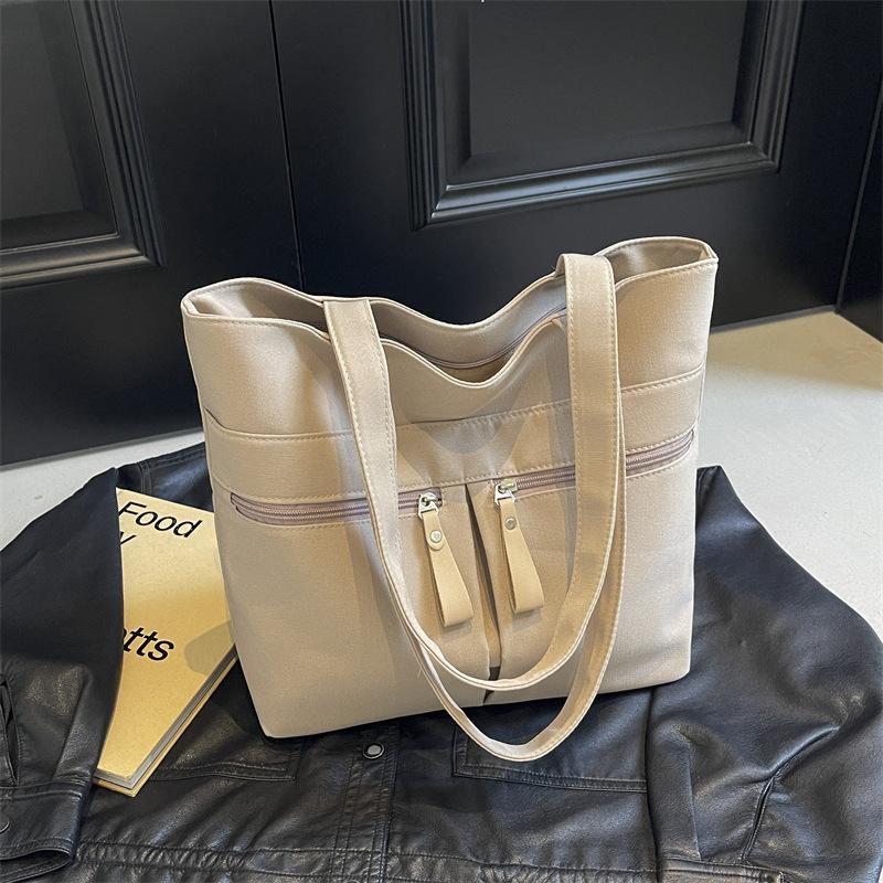 Canvas Bag Women's Large Capacity 2025 New Casual Shoulder Bag Fashion Sense College Students Commuting Shoulder Bag