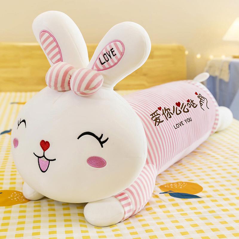 Papa Rabbit Plush Toy Sleeping Pillow Cute Children's Dolls On The Bed Birthday Girl