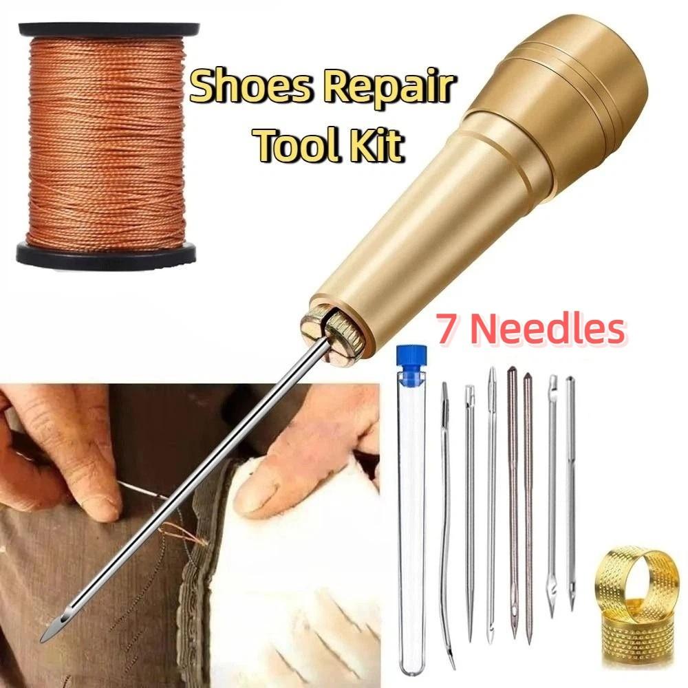 Professional Leather Sewing Awl Set Handmade Leather Sewing Tools for Shoes and Leather Repairs