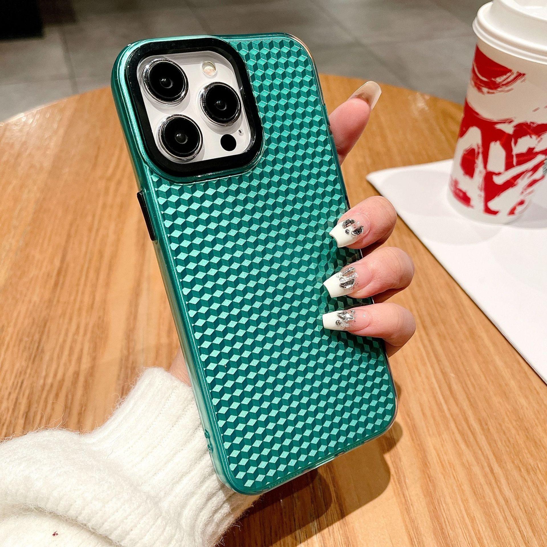 

3D Куб для чехла для телефона Apple 16PROMAX iPhone 15 2-в-1 14 Мягкий чехол 13 Трендовый 12 Премиум For iPhone15 Pro Max