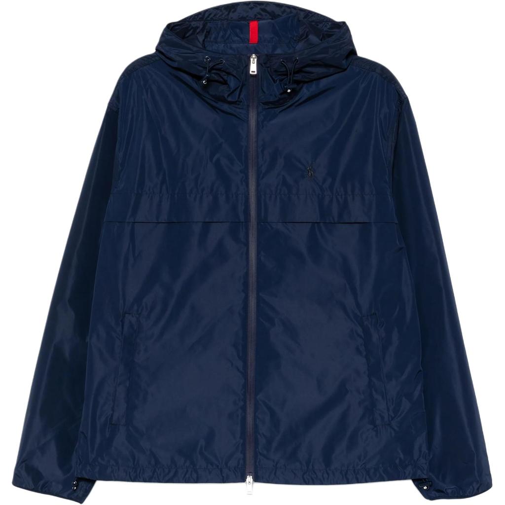 Polo Ralph Lauren Solid Color Hooded Loose Fit Long Sleeve Jacket Men Jackets Navy-Blue 710961271-003