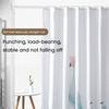 Shower Curtain Telescopic Rod Screw Mount 50-70CM Adjustable Stainless Steel Multi-functional Living Room Bathroom Telescoping Curtain Rod