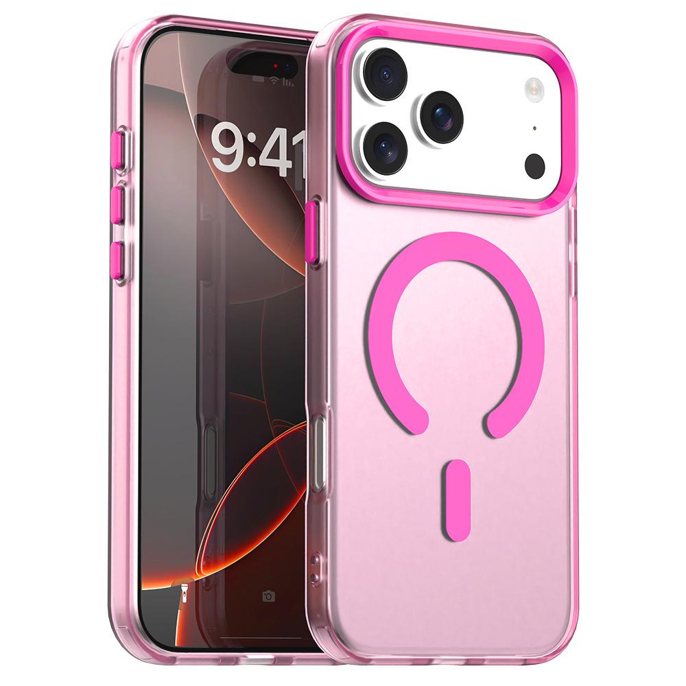 

Applicable To Apple 17promax Magnetic Phone Case Candy Skin Feeling IPhone 16 Matte Semi Transparent Orange 15 Protective Case iPhone17