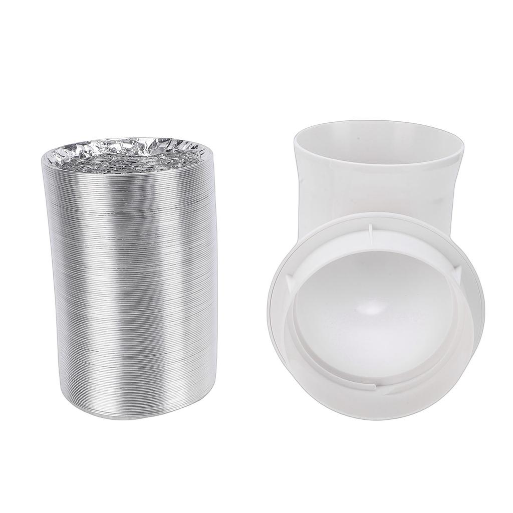 Dryer Vent Hose Kit Indoor 90 Degree Elbow Connector Duct Adapter Vacuum Hose Attachment for Tight Space