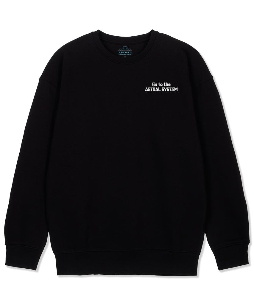ASTRAL PROJECTION Astral System Loose Fit Sweatshirt_Black