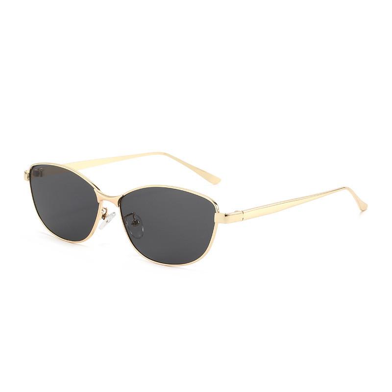 Y2k Cat Eye Sunglasses For Women Men Uv400 Antiglare Outdoor Fashion Accessories GoldFrameGray