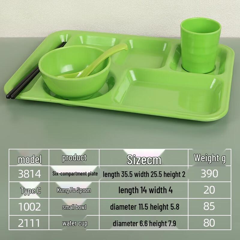 Commercial Melamine Divided Cafeteria Tray Set