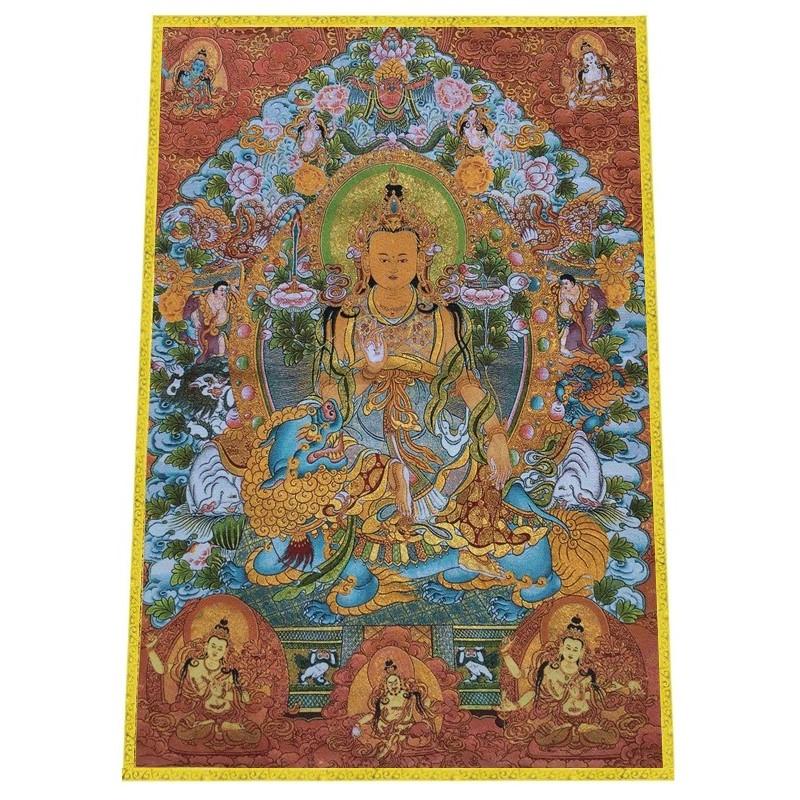 

Танка буддийская ткань с вышивкой 60*90 см, картина