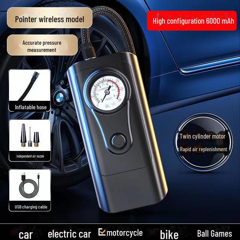 Compact Wireless Portable Car Tire Inflator