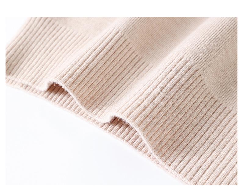 Mom's Fleece Knitted Warm Sweater for Middle-Aged & Elderly Women - Thickened Autumn/Winter Base Layer