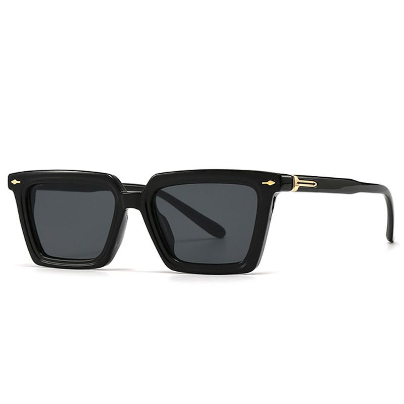 SHAUNA Ins Popular Fashion Cat Eye Sunglasses Women Gradient Shades UV400 Retro Rivets Decoration Green Sun Glasses