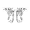 Vintage Floral Vine Hoop Earrings Trendy Botanical Plant Design Fashion Jewelry For Women