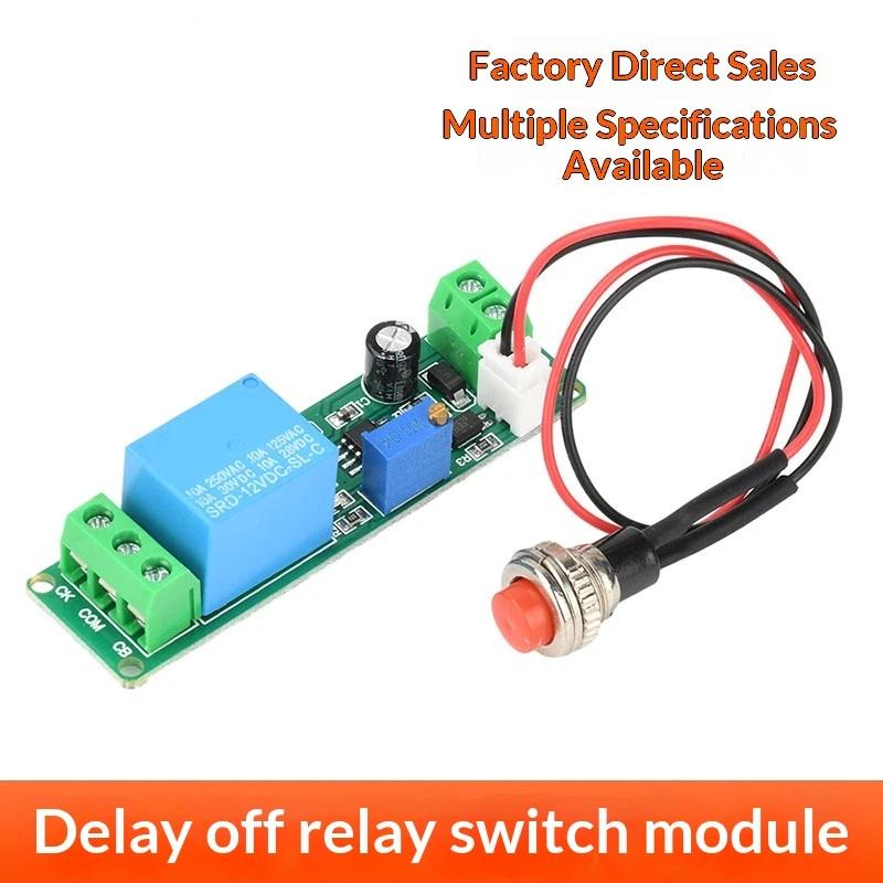 DC 5-12V Adjustable Timer Delay Module 1-10Sec Auto Turn Off Delay Switch for LED Strip Light Timing Control