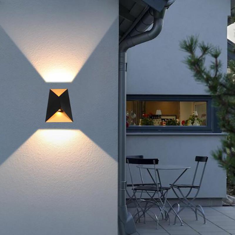 IP65 10W LED Wall Lamp Outdoor Waterproof Garden Lighting Aluminum AC86-265 Indoor Bedroom Living Room Stairs Wall Light