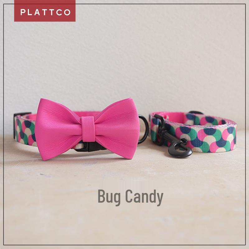 PLATTCO Sweet Nylon Dog Collar & Leash Set - PDC317 Extra Small