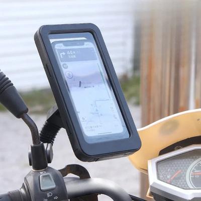 Vanntett Motorsykkel Sykkel Mobiltelefon Holder Universal Sykkel GPS 360° Swivel Justerbar Motorsykkel Mobiltelefon Holder