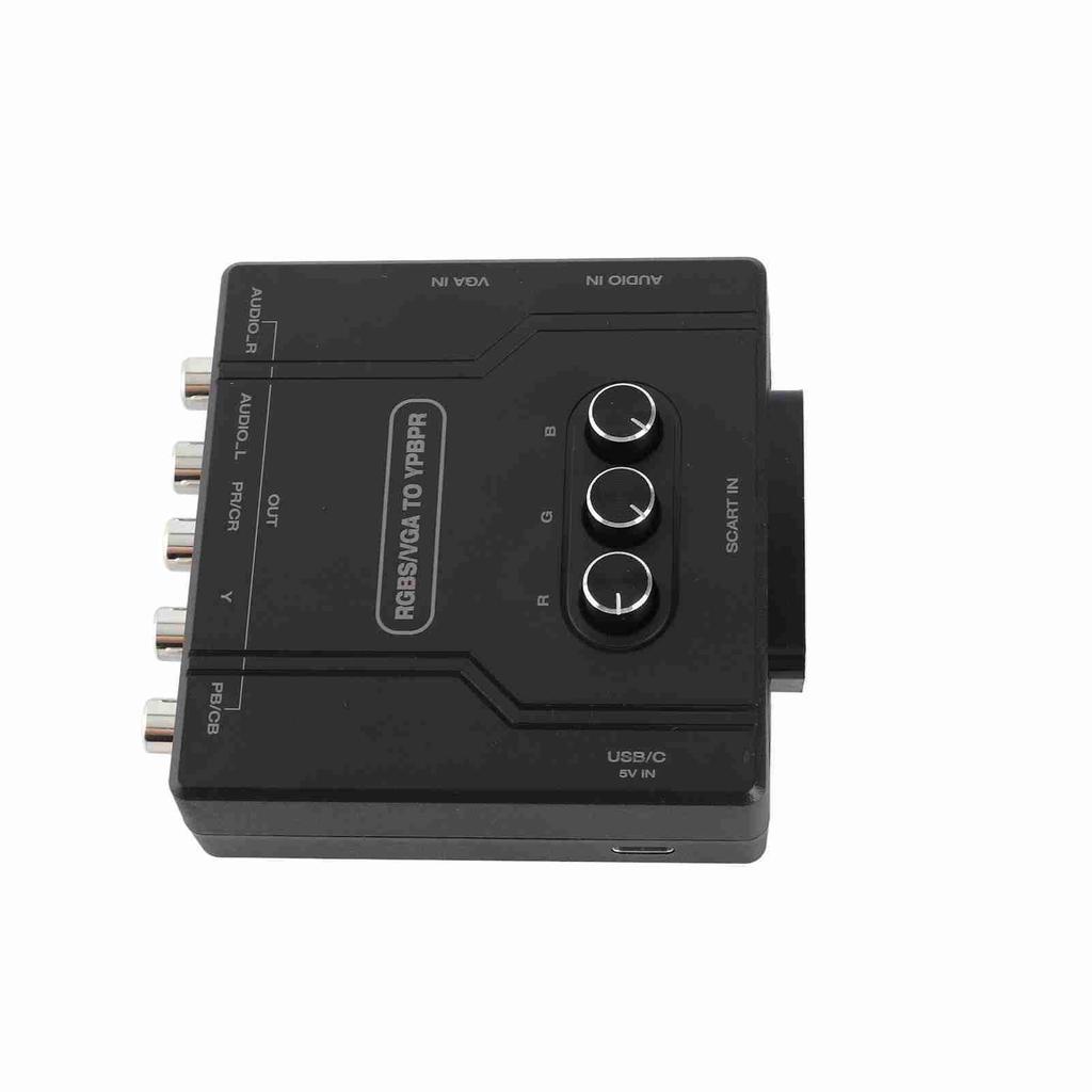 RGBS VGA SCART To YPBPR Component Converter for SFC for N64 for Wii for MD for Saturn