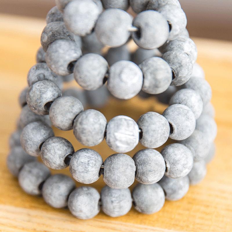 Christmas Tree Figurine Tabletop Wooden Bead Christmas Tree Holiday Figurine Creative Christmas Tree Holiday Figurine Christmas