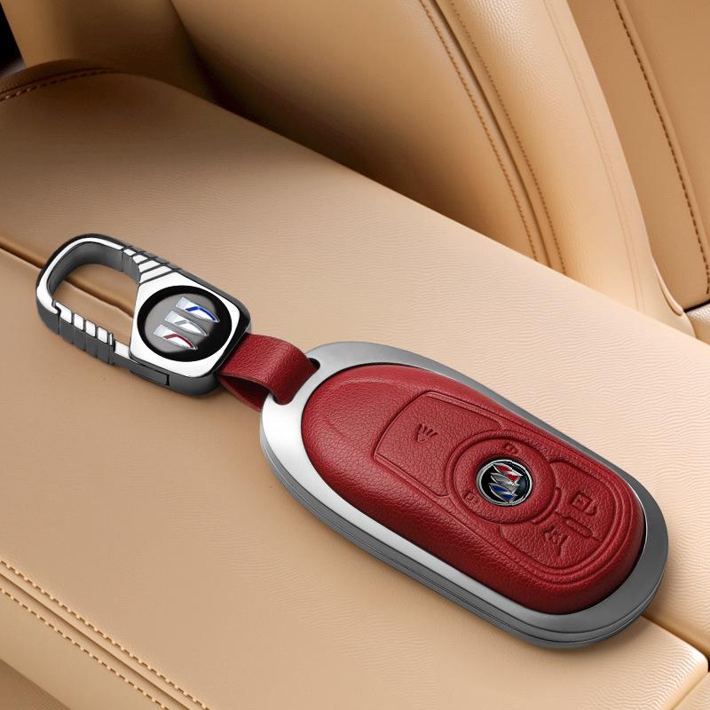 Compatible Key Case for Buick Encore, Envision, Regal, Envision GX/Flag Models, Shell Buckle Design.