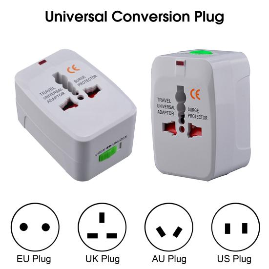 Travel Adapter Powerful Safe Charging Mini Size EU UK US AU Universal Power Converter for Phone
