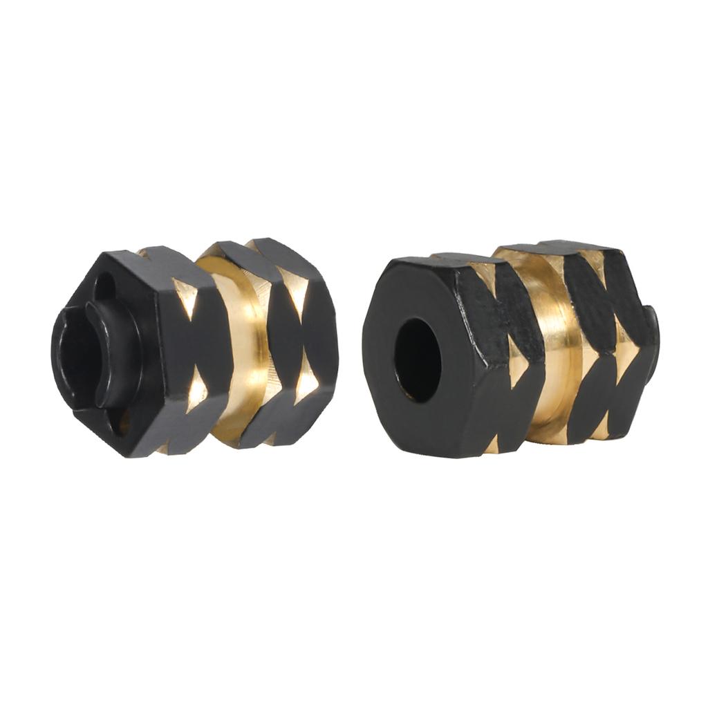4Pcs Brass Wheels Hex Hub Extenders 7mm with Nuts for 1/24 RC Crawler SCX24 Bronco C10 Gladiator AX24 Upgrade Parts