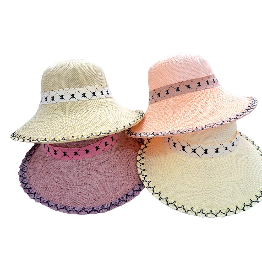 

Женская летняя шляпа для защиты от солнца - Новый стиль для велоспорта, путешествий, защиты от УФ-лучей, с широкими полями M (56-58cm)