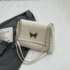 IELGY Butterfly Element Envelope Bag, Silver Shoulder Bag