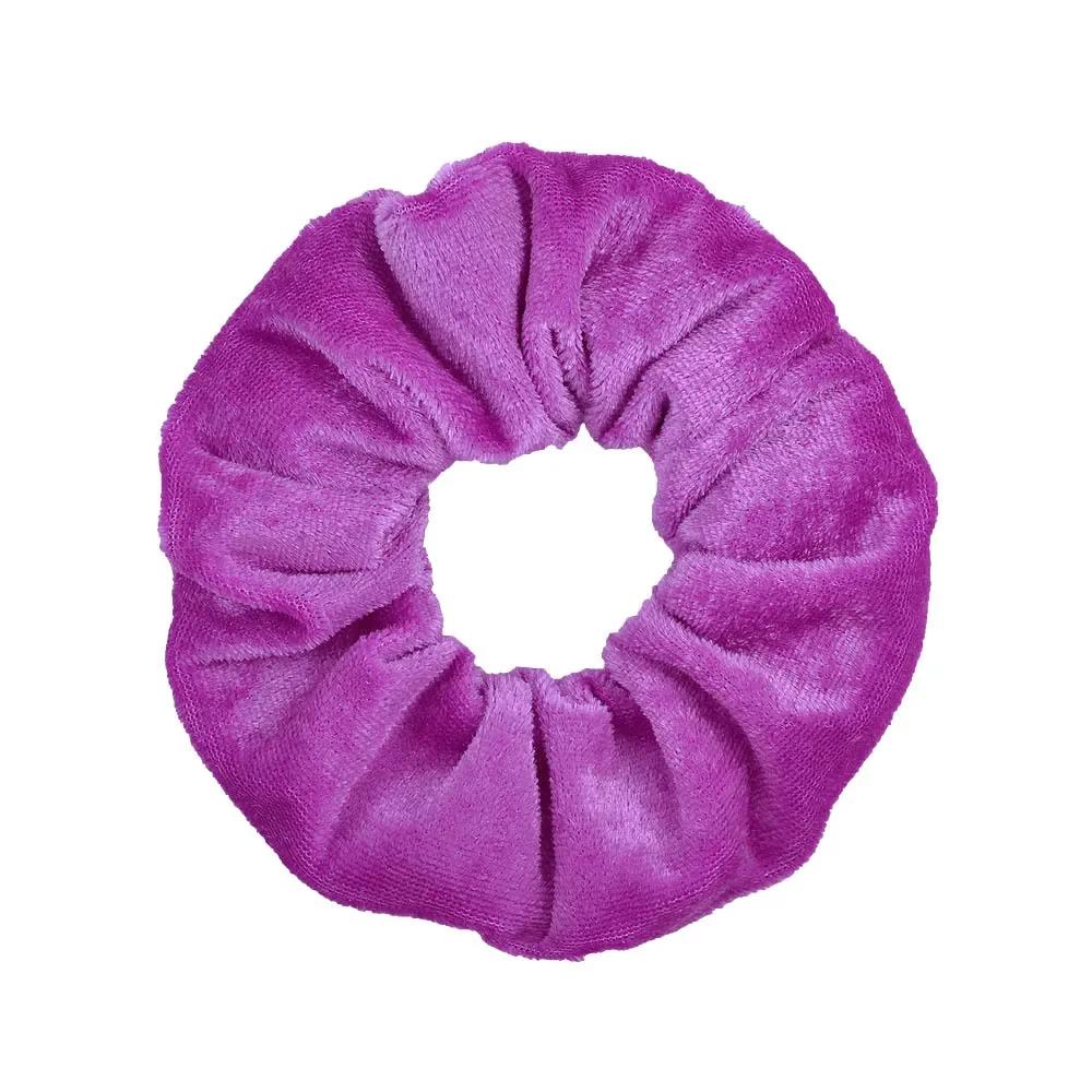 1 stuks Effen Kleuren Fluwelen Haar Scrunchies Dames Meisjes Paardenstaart Houder Hoofdband Elastische Haarbanden Haaraccessoires