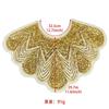Elegant Beads Lace Collar Patches Adhesive For Wedding Gowns And Evening Dresses