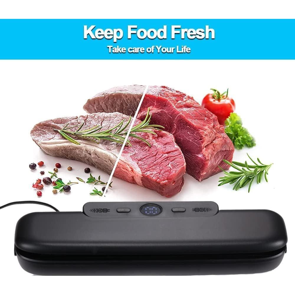 Vacuum Sealers for Food Professional Foil Sealing Device with 10 Vacuum Bags Sealing Device Vacuum Machine for Sous Vide Dry and Moisture