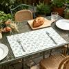 Retro Floral Placemat Cotton Linen Round Rectangular Placemat Heat Insulation Table Mat for Home Farmhouse Dining Table Protection Decoration