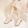 Summer Women's New Leather Low-heeled Mary Jane Women's Shoes Solid Color Simple Women's Lower Leather Shoes