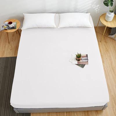 Fitted Sheet Cotton Mattress Cover Solid Color Bed Cover With Elastic Band Bedding Bed Sheets Queen King Size Bedsheet