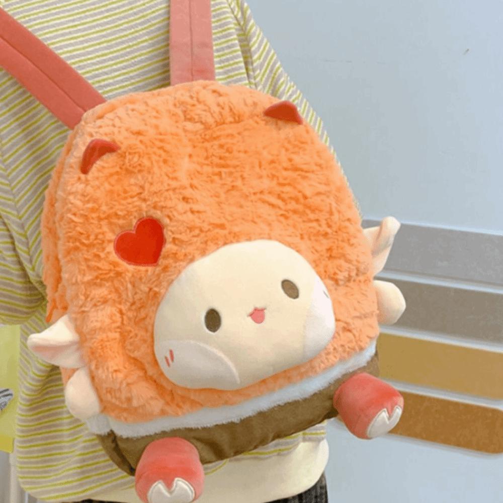 Kawaii Cartoon Fluffy Backpack Casual Plush Shoulder Bag Cute Student’s School Bag  Outdoor